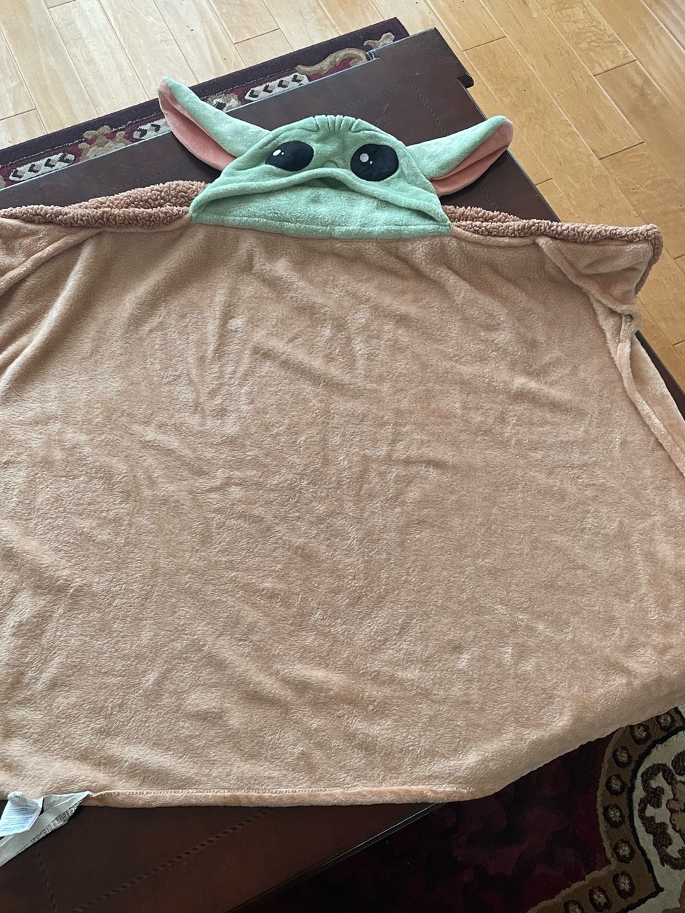 Disney The Big One, Kids’ Plush Hooded Baby Yoda Bath Towel, Sz OS